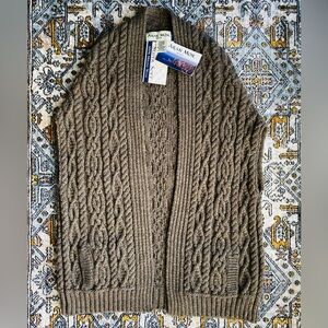 Aran Mor 100% Merino Wool cardigan